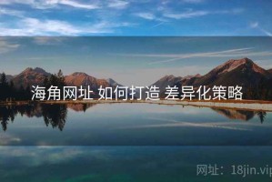 海角网址 如何打造 差异化策略