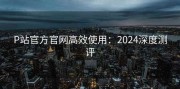 P站官方官网高效使用：2024深度测评