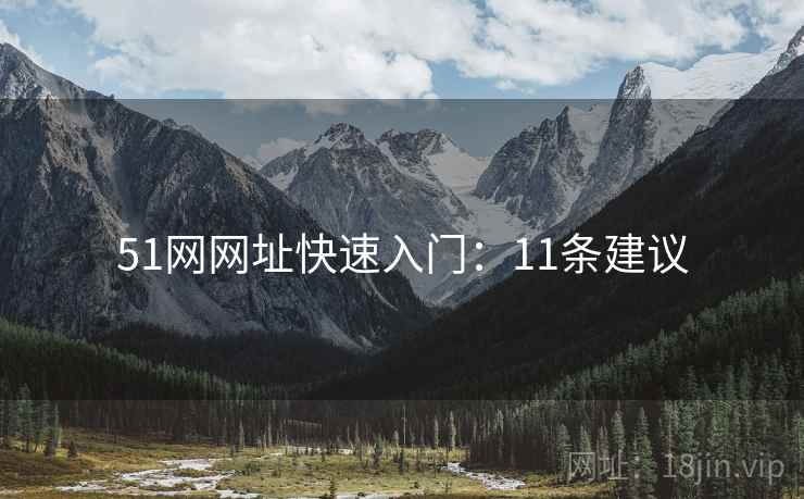 51网网址快速入门：11条建议