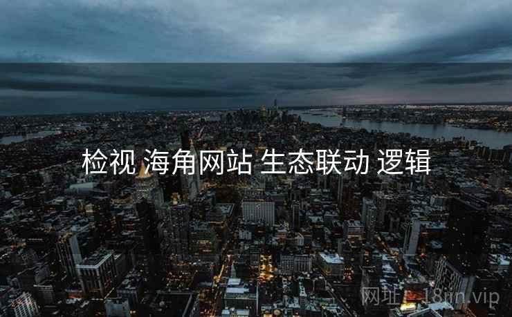 检视 海角网站 生态联动 逻辑