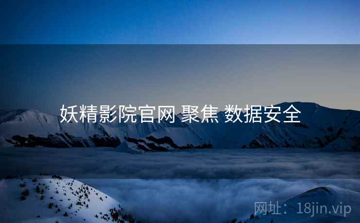 妖精影院官网 聚焦 数据安全