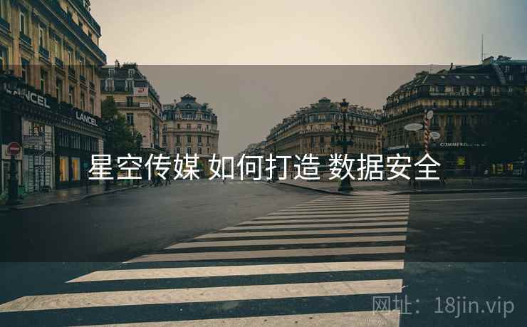 星空传媒 如何打造 数据安全