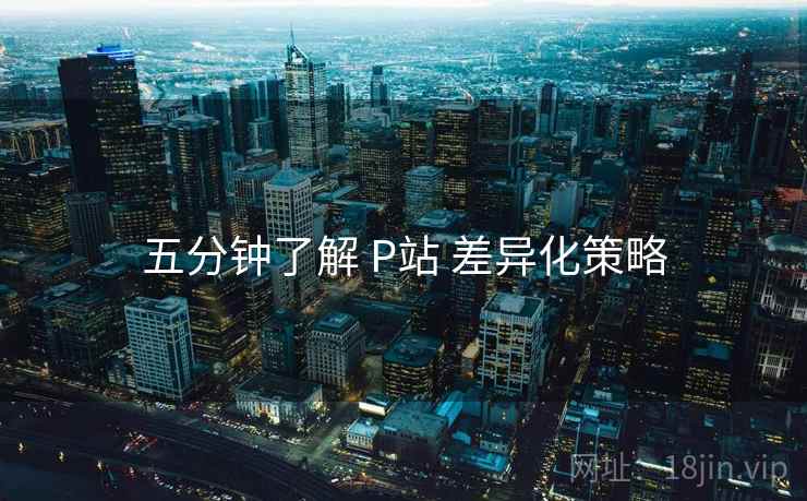 五分钟了解 P站 差异化策略