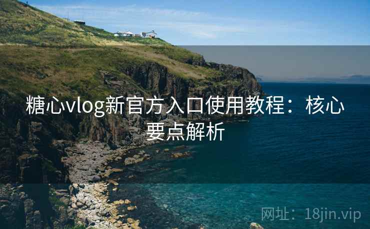 糖心vlog新官方入口使用教程：核心要点解析